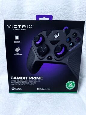 Gambit Prime Wired Tournament Controller - Black/Purple